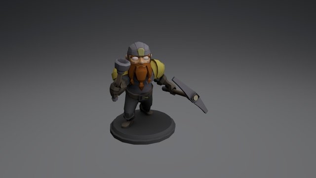Hero Miner 3D Model