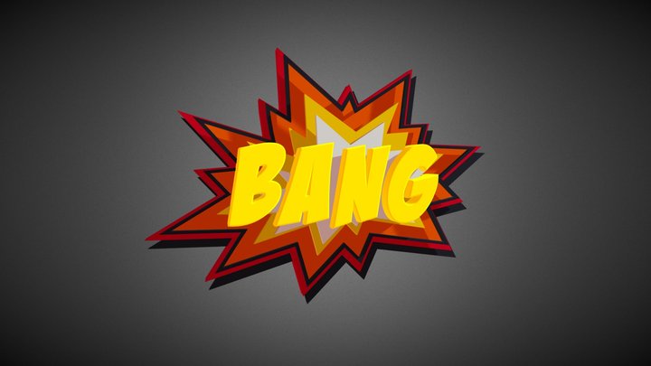Comic Bang 3D Model