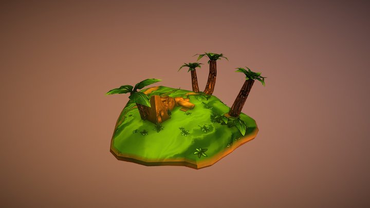 Jungle Plateau 3D Model