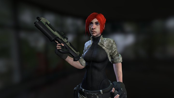 Mercenary 3D Model