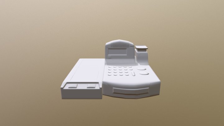 KassaLowPolyNoPlastic 3D Model