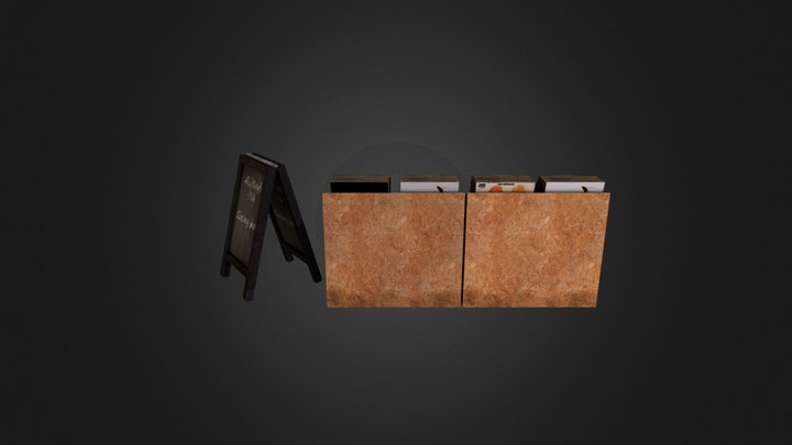 Vinyl shelves 3D Model
