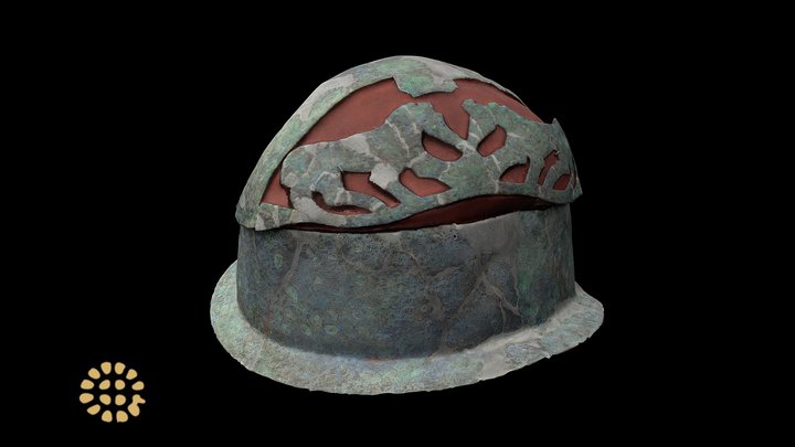 Bronze helmet, Museo Archeologico di Cecina 3D Model