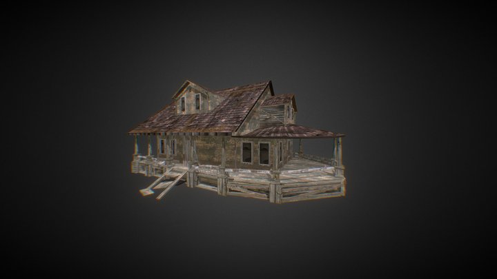 Low poly House 3D Model