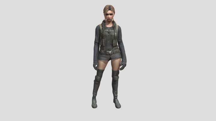 RE Revelations: Lady Hunk Unmasked.obj 3D Model