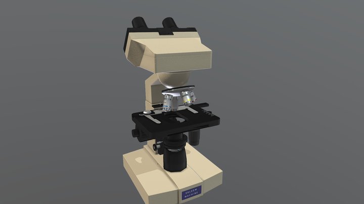 Compound Light Microscope 3D Model