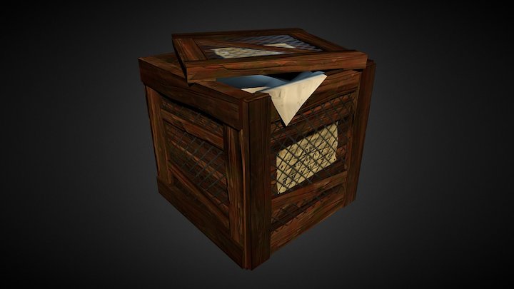 Crate 3D Model