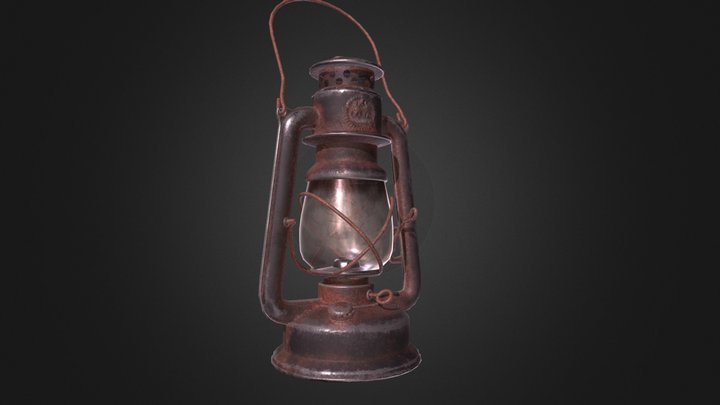 Kerosine Lamp 3D Model