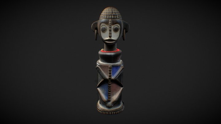 Azandi Reliquary Mask | Central Africa 3D Model