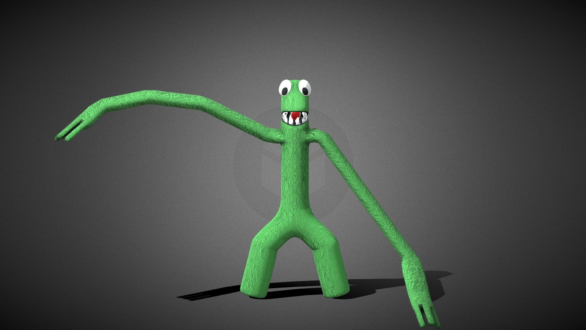 green from rainbow friends (rigged) - Download Free 3D model by yes  (@pacmna) [c8d491f]