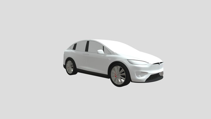 Tesla Model X obj 3D Model