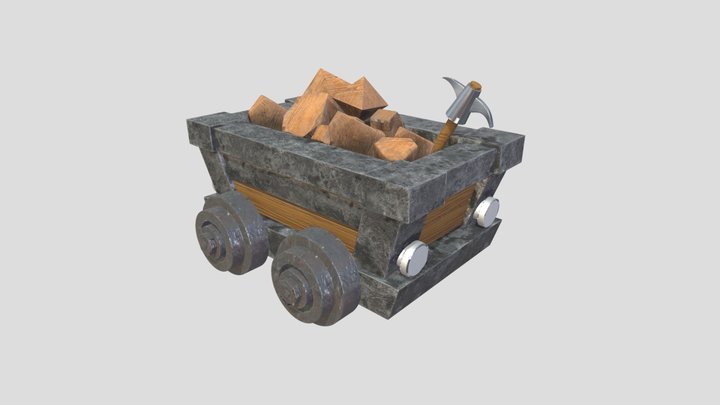 mine cart 3D Model