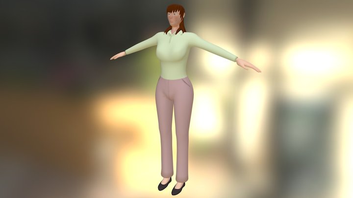 Background Person 5 3D Model