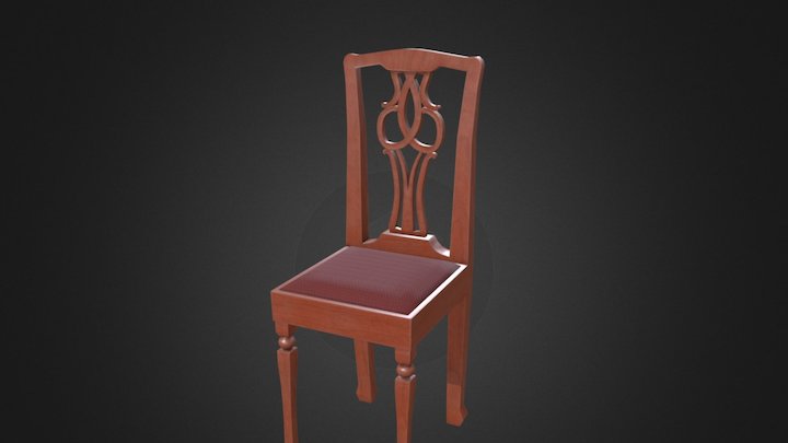 Victorian Dining Chair 3D Model