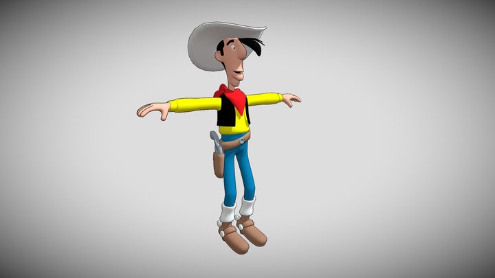 LUCKY LUKE 3D Model