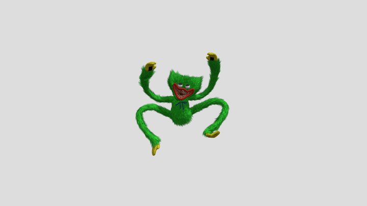 Poppy Playtime | Min Huggy Green 3D Model