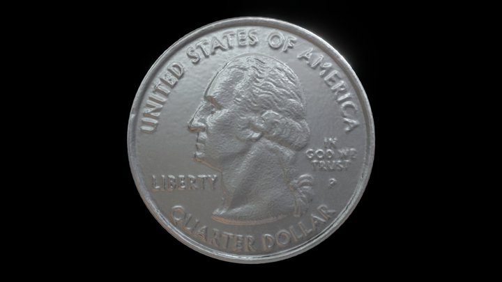 Indiana State 2002 - Quarter 3D Model
