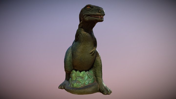 Dinosaur Piggy Bank Photogrammetry 3D Model