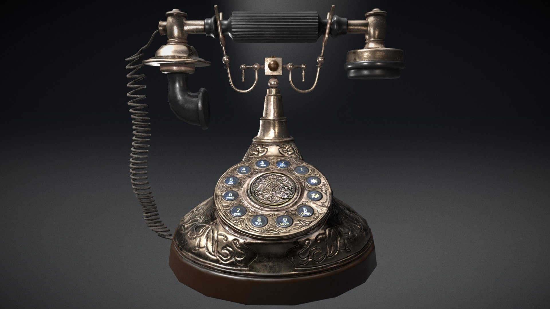 Antique Phone Re-textured