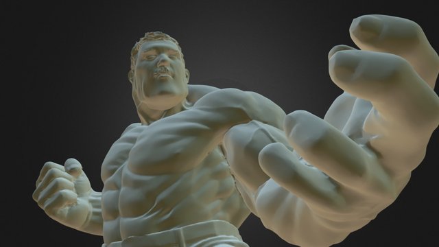 Dan Lindsey as the Hulk 3D Model