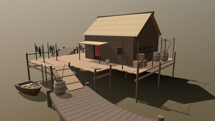 Lake House 3D Model