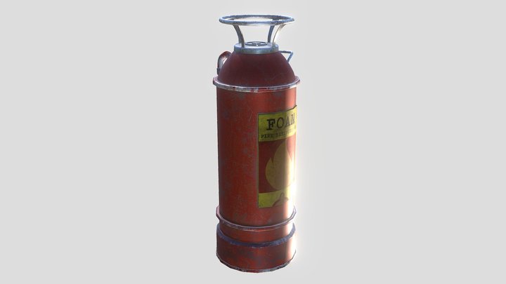 Old Extinguisher 3D Model
