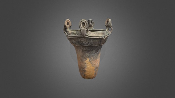 五反田道遺跡出土　縄文土器（深鉢形土器）　Gotandamichi site 3D Model