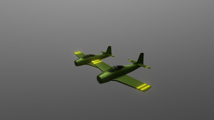 Avion Lowpoly / Airplane Lowpoly 3D Model