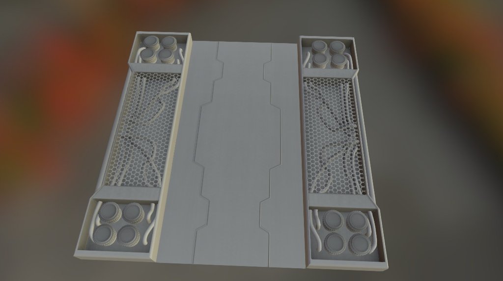 Sci-fi floor low poly