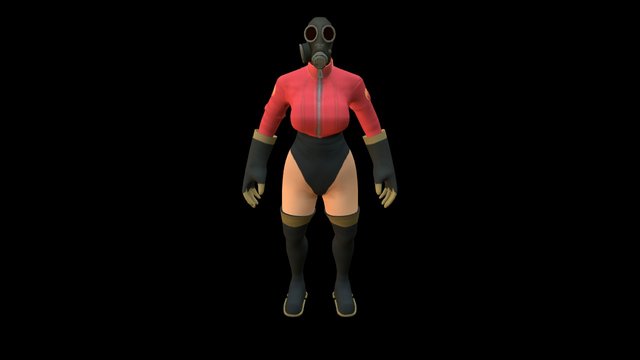 Femme Pyro Reworked W Paint 3D Model