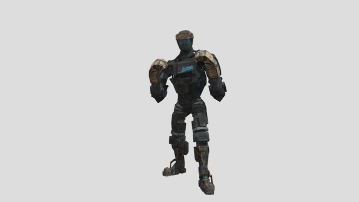 Real steel hd atom model 3D Model