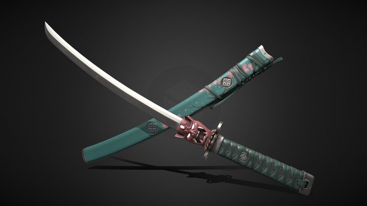 Katana Onimaru Kunitsuna Valorant 3D Model