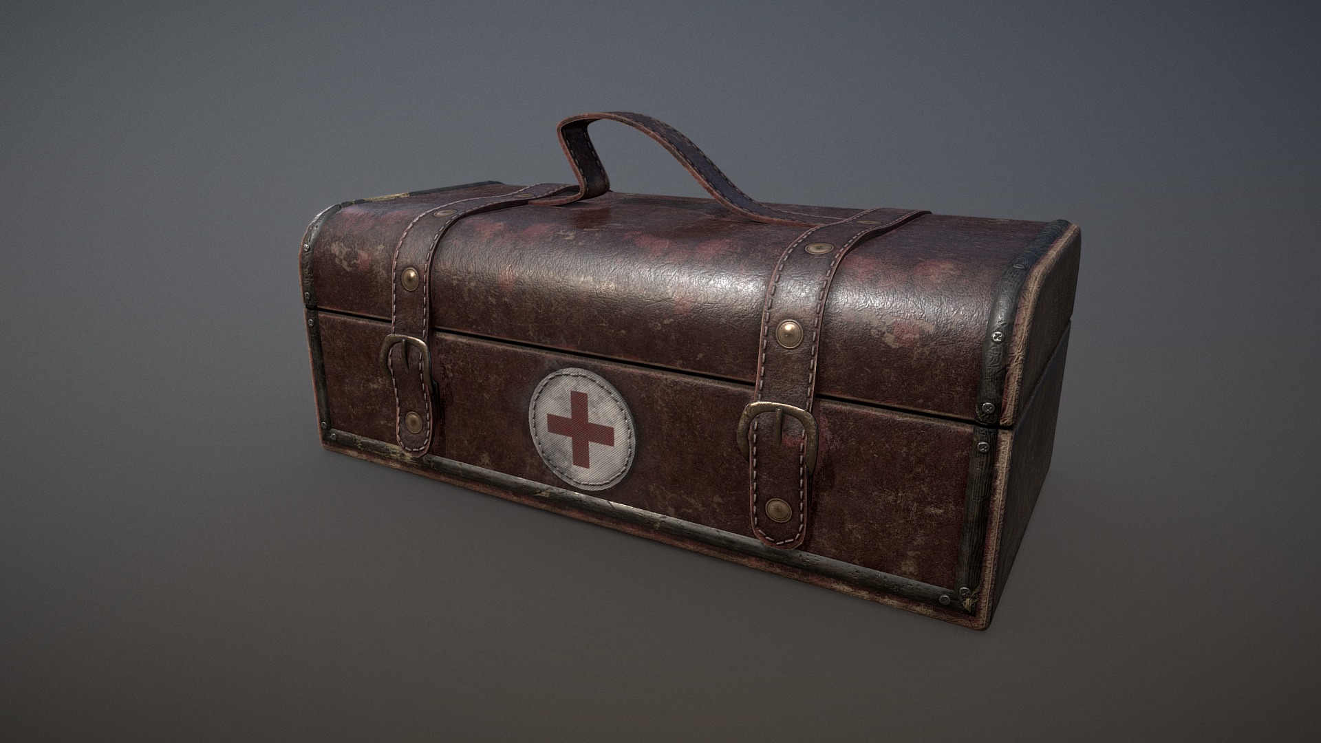 3D model Doctor’s Bag - This is a 3D model of the Doctor's Bag. The 3D model is about a brown leather briefcase.