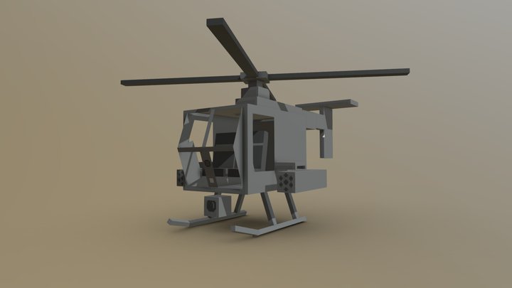 Helicopter CraftStudio model 3D Model