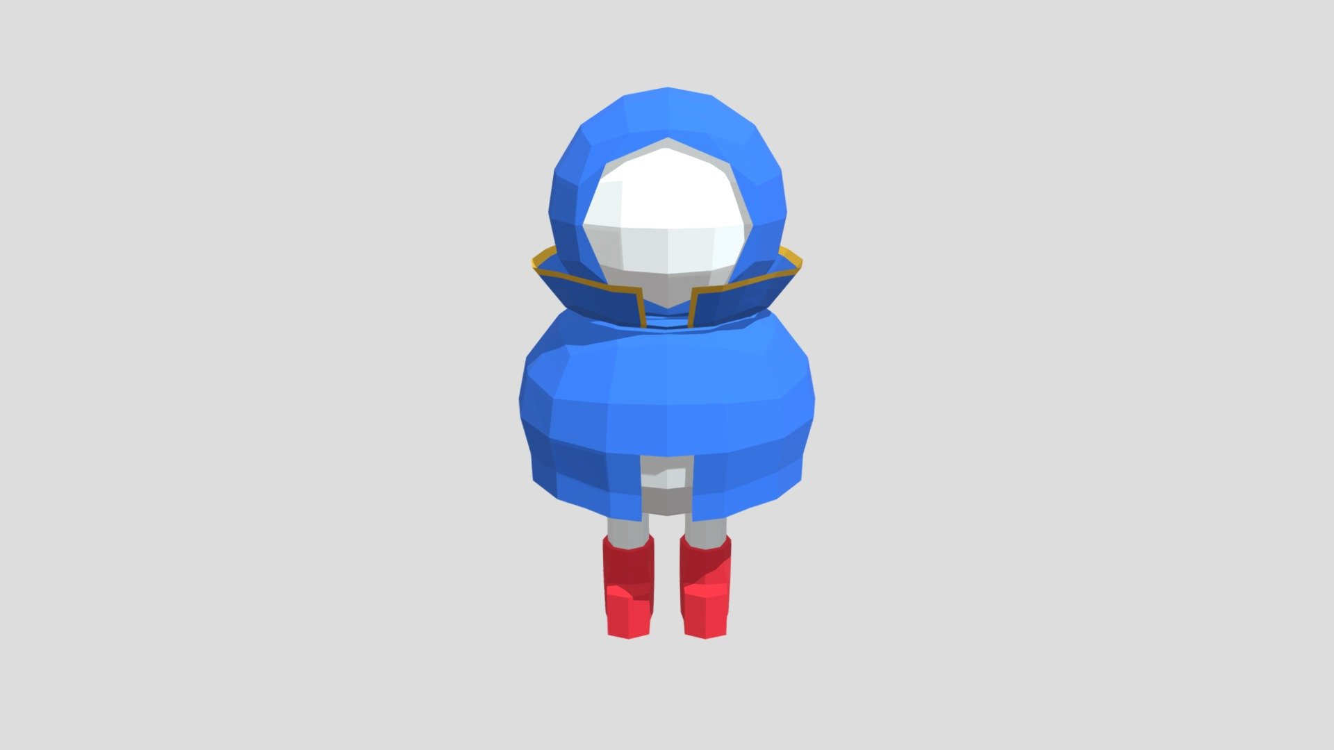 Low Poly Wizard Bean