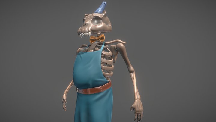 CatSkelton 3D Model