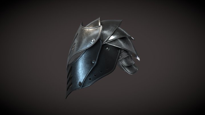 Medieval helmet 04 3D Model