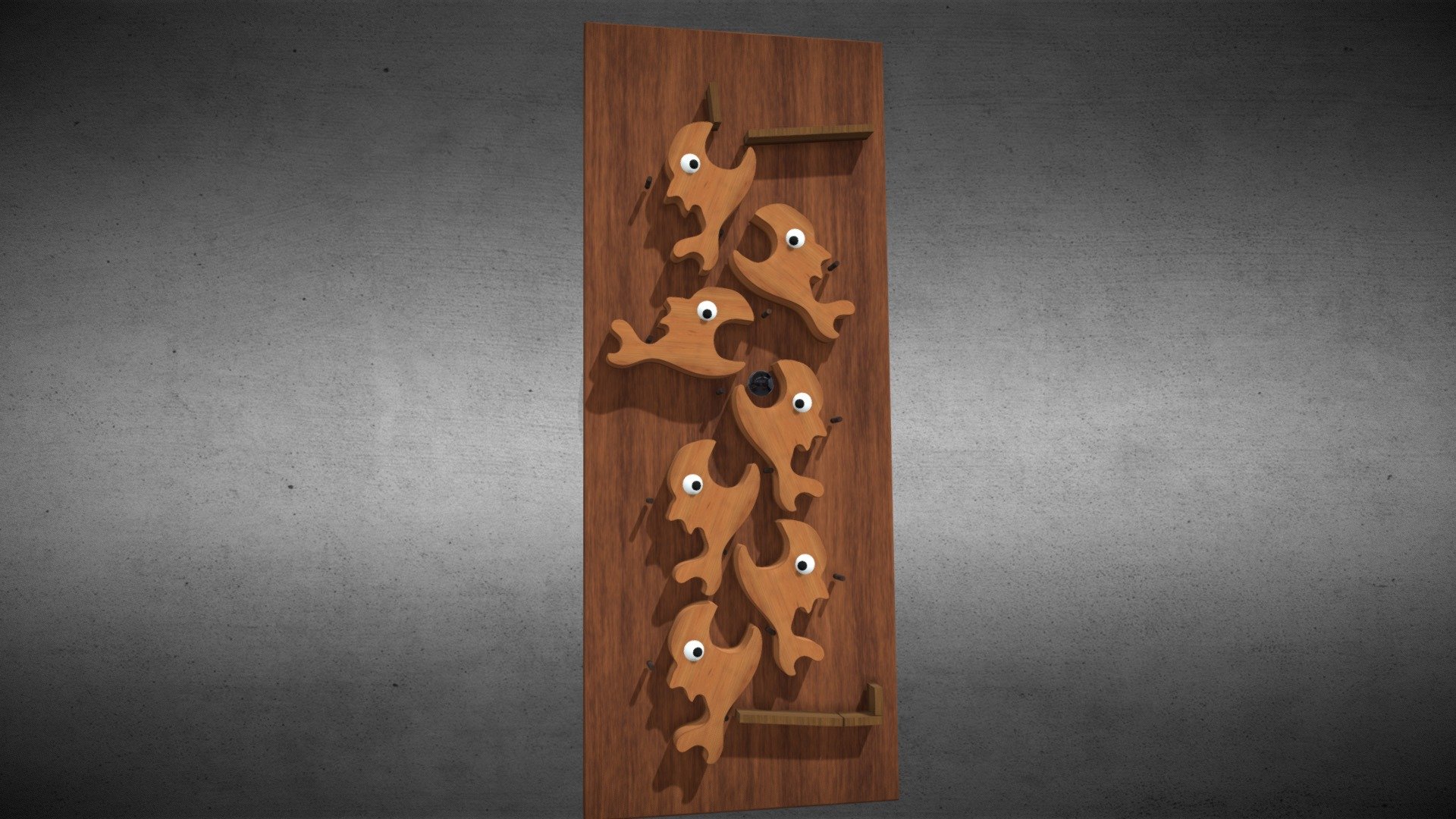 Fishes Falling Ball I Wooden Toy — Sketchfab embed 3D viewer