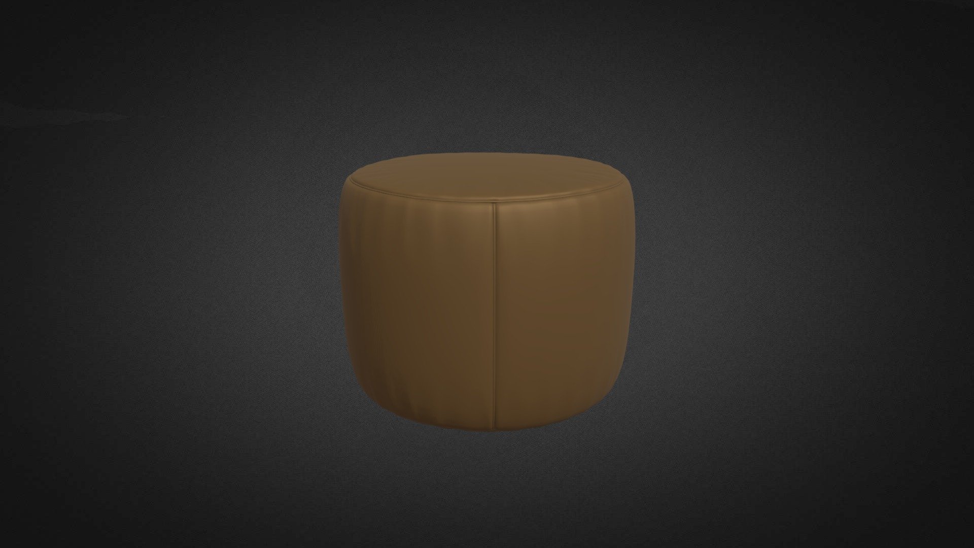 Large Round Pouffe Hire — Sketchfab embed 3D viewer