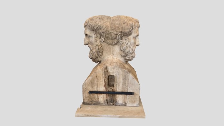 Ancient Roman Two Face sculpture 3D Model