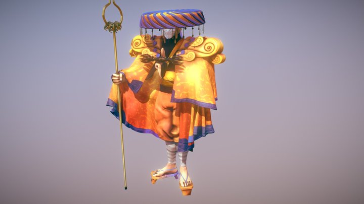 Hermit Monk 3D Model