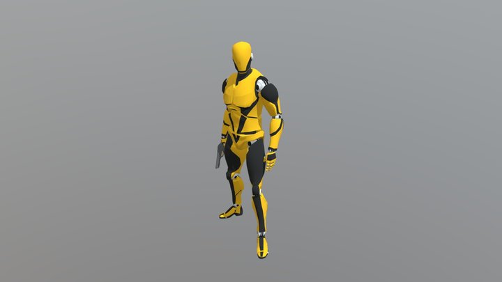 Idle 1arm Weapon01 3D Model
