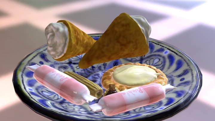 Dulces tìpicos poblanos 3D Model