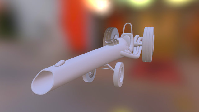 School - Dragster 3D Model