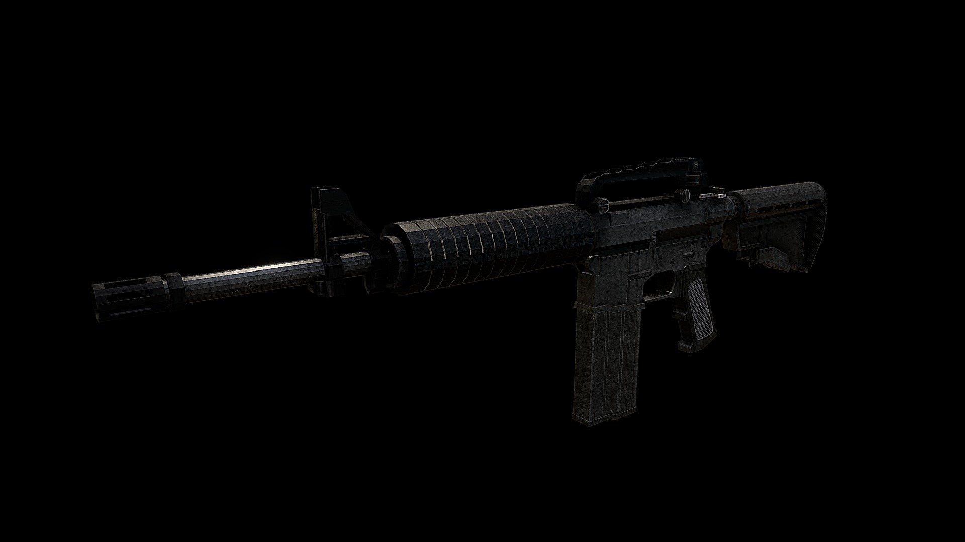 Colt M4a1 Carbine (Made by Blockbench) - 3D model by QuartekStudio ...