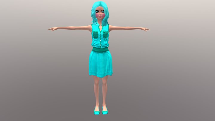 Character Teen - Blue – Modello 3D gratuito STL