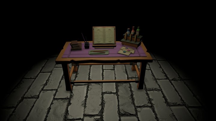 Fantasy Table 3D Model