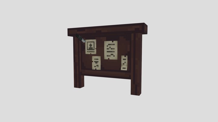 Quest Board 3D Model