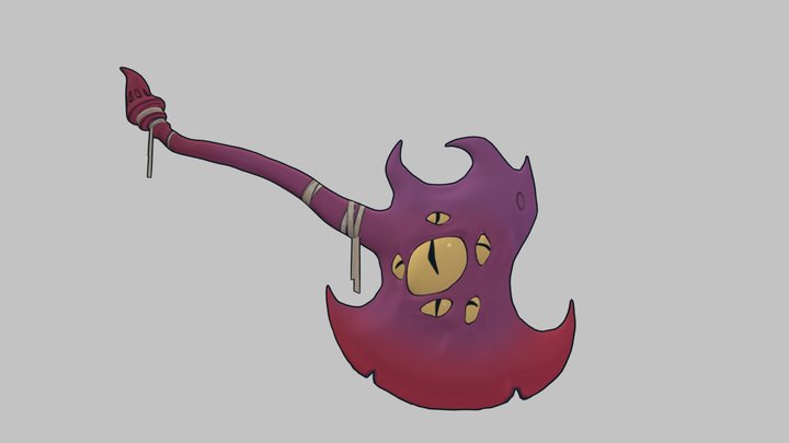Demonic Axe 3D Model