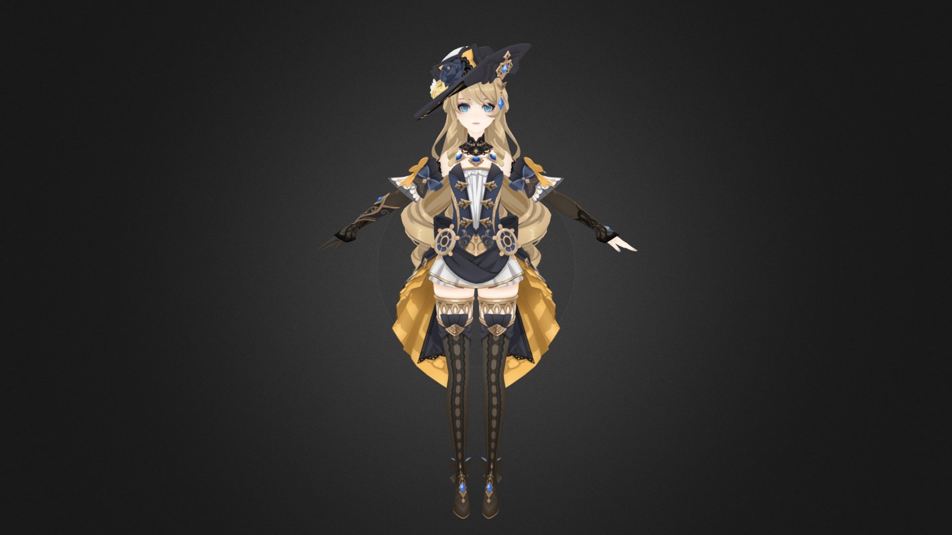Genshin impact - Navia - Download Free 3D model by X9_YT [e374754 ...